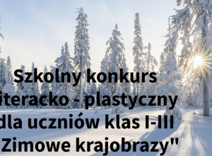 Konkurs "Zimowe krajobrazy"