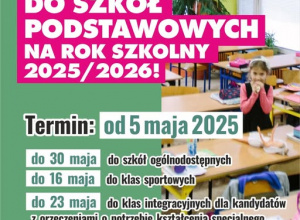 Rusza nabór do szkół podstawowych!
