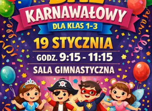 Bal karnawałowy klas I-III